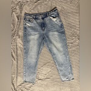 American Eagle Outfitters Light Blue Distressed Boyfriend Jeans